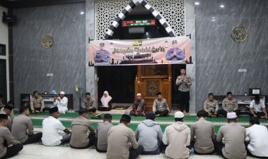 Momentum Nuzulul Qur’an, Polres Lingga Tingkatkan Nilai Keimanan di Bulan Suci Ramadhan