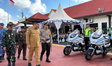 Bupati Bintan Pimpin apel gelar pasukan Ops seligi 2026