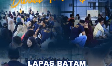 Ramadan di Balik Tembok, Lapas Batam Gelar Buka Puasa Bersama Warga Binaan dan Keluarga