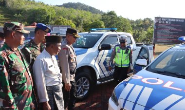 Mudik Aman Keluarga Bahagia, Polres Lingga Gelar Apel Pasukan Operasi Ketupat Seligi 2026