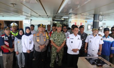 KAPOLDA KEPRI BERSAMA FORKOPIMDA PROVINSI KEPRI DAN KOTA BATAM TINJAU TIGA PELABUHAN DI BATAM JELANG ARUS MUDIK LEBARAN 1447 H / 2026