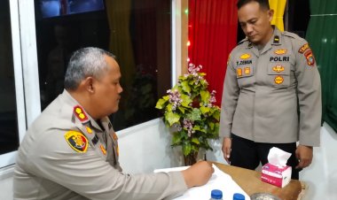 Pastikan Pengamanan Berjalan Optimal, Kapolres Lingga Tinjau Pos Pengamanan