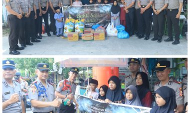 Personel SIP 55 Polda Kepri Gelar Bakti Sosial di Yayasan Anak Cemerlang Batam