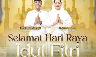 Kepala Kejari Batam dan Ketua IAD Daerah Batam Sampaikan Ucapan Idul Fitri 1447 H