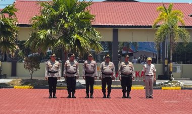Polres Karimun Gelar Apel Siaga Pengamanan Malam Takbiran