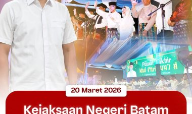 Staf Intelijen Kejari Batam Hadiri Pawai Takbir Idul Fitri 1447 H di Dataran Engku Puteri