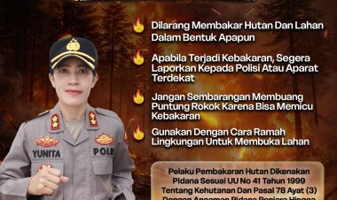 Polres Karimun Imbau Masyarakat Cegah Pembakaran Hutan Dan Lahan