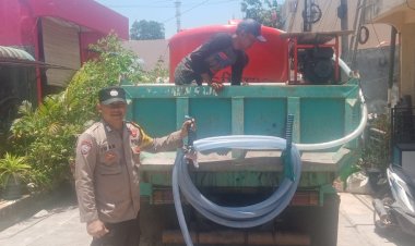 Hari Ke-64 Pendistribusian Air Bersih, Polsek Batu Ampar Pastikan Kebutuhan Warga Terpenuhi