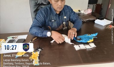 Petugas Lapas Batam Temukan Diduga Narkotika di Area Branggang