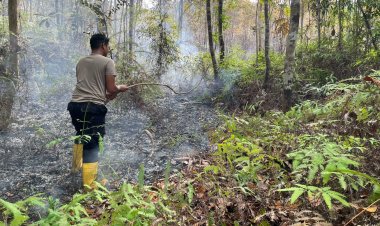 Polres Lingga Gencarkan Upaya Pencegahan Terbakarnya Hutan dan Lahan di Tengah Cuaca Panas Ekstrem