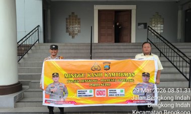 Polsek Bengkong Gelar Minggu Kasih Kamtibmas di Gereja Impact Community, Ajak Warga Cegah Karhutla