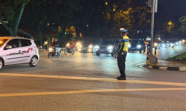 Ciptakan Lalu Lintas Aman dan Tertib, Satlantas Polresta Barelang Intensifkan Strong Point Malam