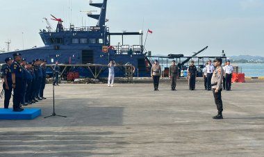 Polsek KKP Bersama Instansi Terkait Laksanakan Apel Penutupan Posko Angkutan Laut Lebaran 2026 di Batu Ampar