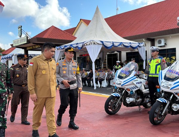 Bupati Bintan Pimpin apel gelar pasukan Ops seligi 2026
