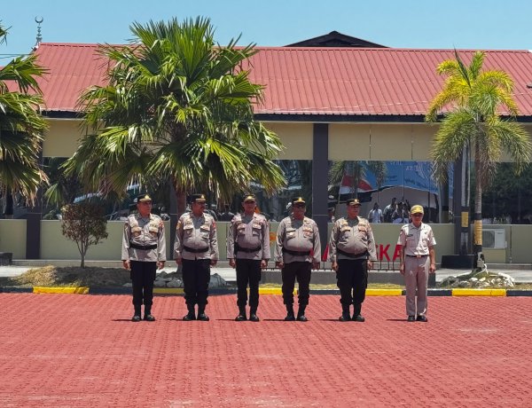 Polres Karimun Gelar Apel Siaga Pengamanan Malam Takbiran