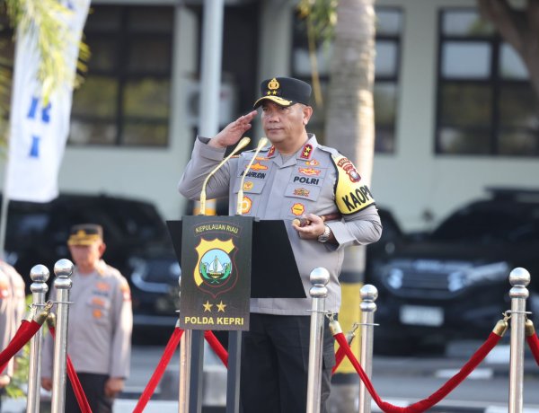 APEL GABUNGAN DAN HALAL BIHALAL, KAPOLDA KEPRI TEKANKAN DISIPLIN DAN PELAYANAN PRIMA PASCA HARI RAYA IDUL FITRI