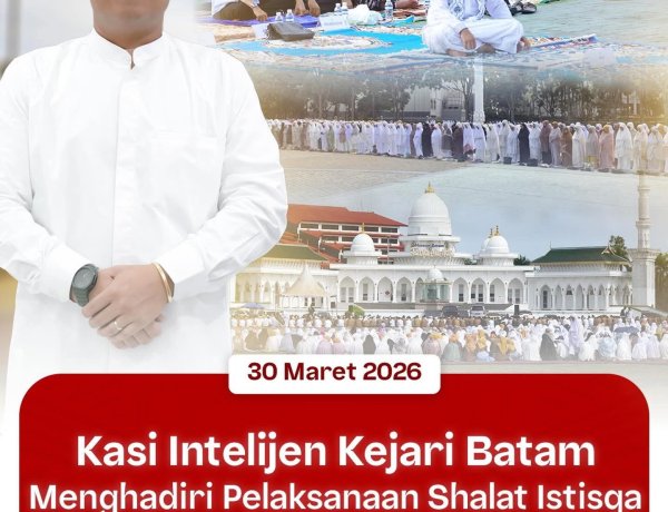 Kasi Intel Kejari Batam Hadiri Shalat Istisqa di Dataran Engku Puteri