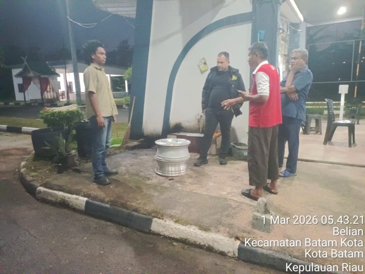 Respons Cepat Laporan 110, Personel Polsek Batam Kota Datangi TKP Dugaan Pencurian di Simpang Raya Indah