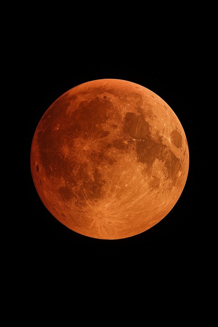 Fenomena Gerhana Bulan Total "Blood Moon" Hiasi Langit Indonesia Sore Ini