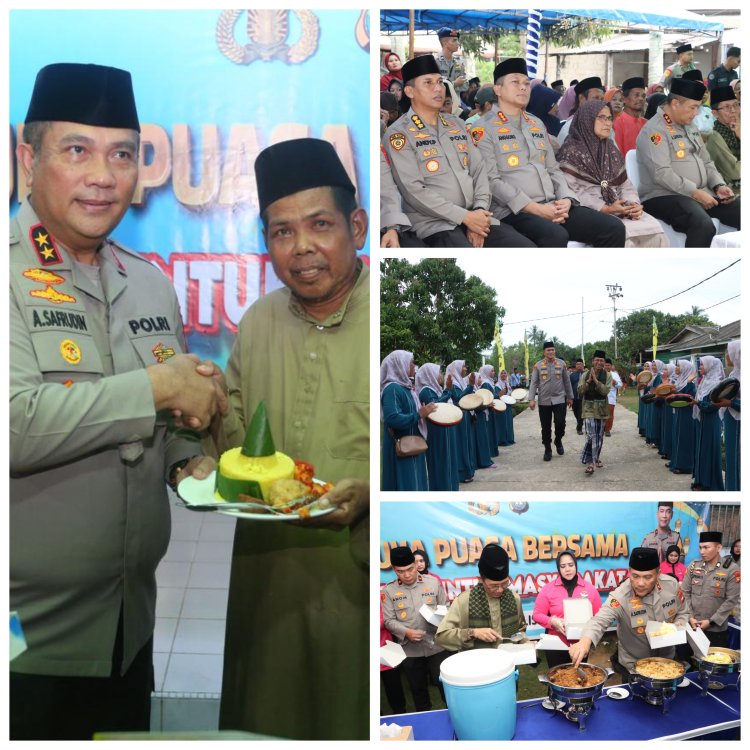 Kapolresta Barelang Dampingi Kapolda Kepri Safari Ramadhan dan Buka Puasa Bersama Masyarakat di Masjid Al Fajri Sembulang