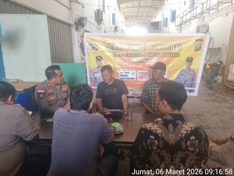 Polsek Bengkong Gelar Jumat Curhat Kamtibmas Bersama Warga Tanjung Buntung