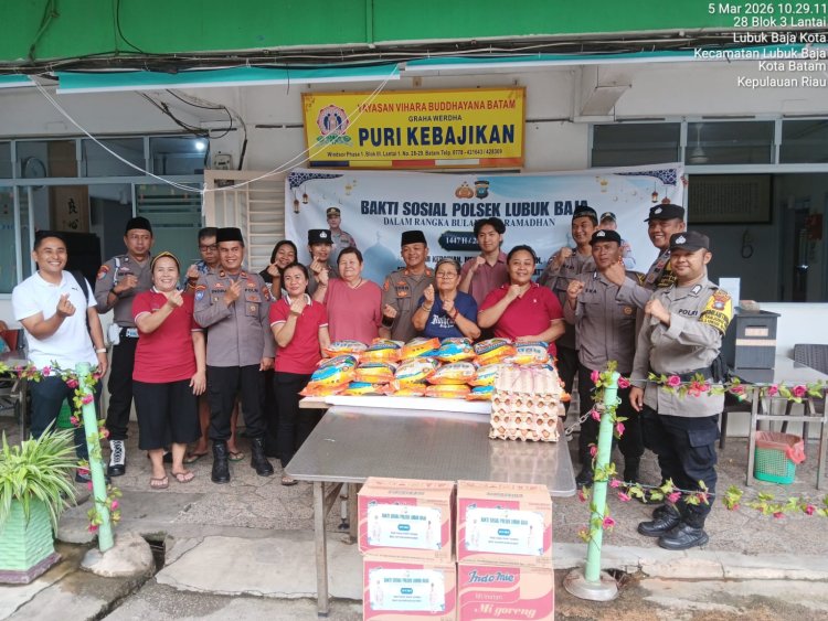 Lubuk Baja dan Polsek Sagulung Gelar Bakti Sosial dan Pembagian Takjil Ramadhan untuk Masyarakat