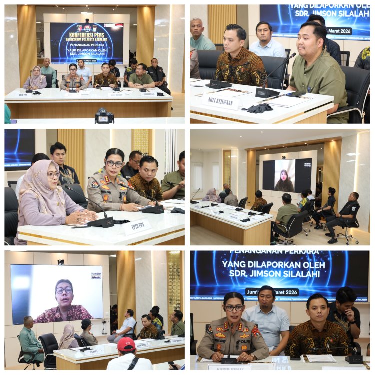 Konferensi Pers Polresta Barelang Paparkan Klarifikasi Fakta Hukum Penanganan Perkara Jimson Silalahi