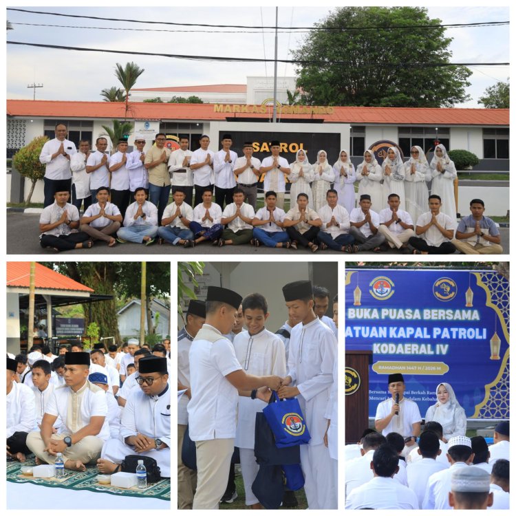 Hangatkan Ramadan dengan Kepedulian, Satrol Kodaeral IV Gelar Buka Puasa Bersama