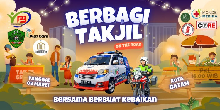 Aksi Sosial Berbagi Takjil "On The Road" Hadir Kembali untuk Masyarakat Batam di Bulan Ramadhan