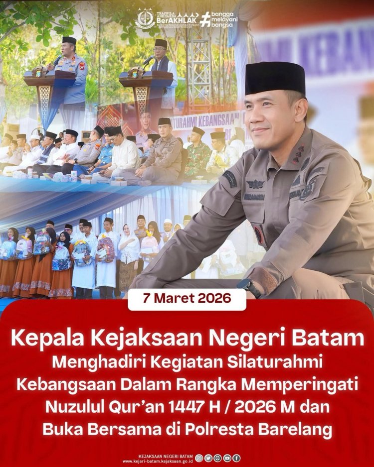 Kajari Batam Hadiri Silaturahmi Kebangsaan dan Buka Puasa Bersama di Mapolresta Barelang