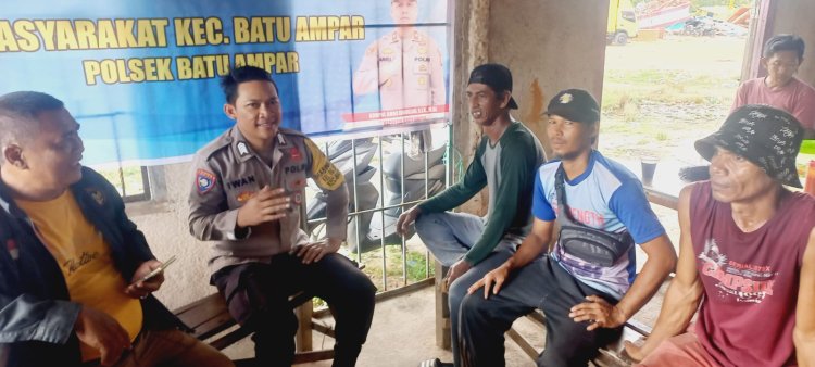 Jumat Curhat Kamtibmas, Polsek Batu Ampar Ajak Warga Tanjung Sengkuang Jaga Keamanan Jelang Idulfitri 1447 H