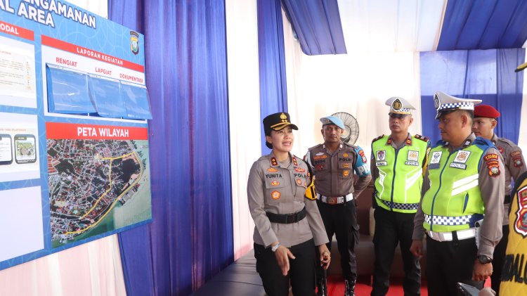 Kapolres Karimun Cek Pos Pengamanan Operasi Ketupat Seligi 2026