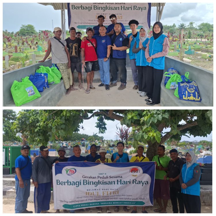 Relawan Ambulans Cipta Peduli Bangsa Kepri Gelar Program Tahunan Santuni Penggali Kubur di Batam