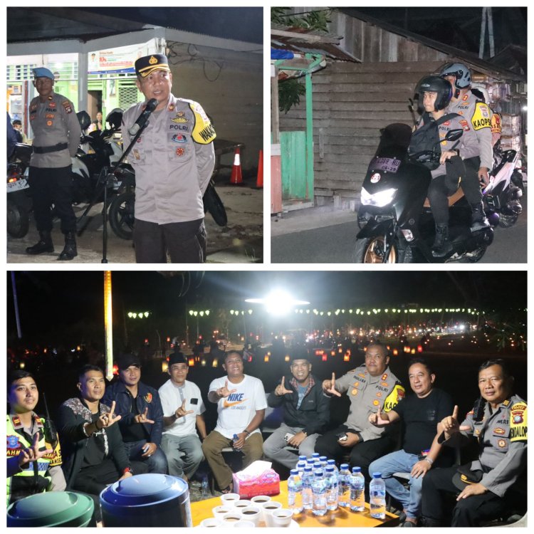 Polres Lingga Amankan Tradisi Malam 7 Likur di Bunda Tanah Melayu