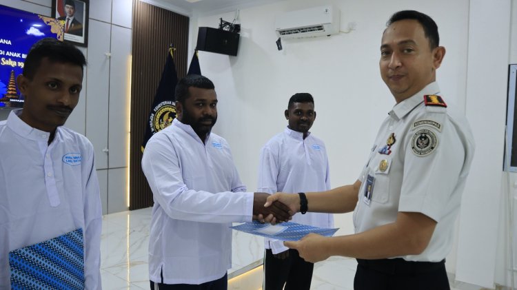 Lapas Batam Serahkan Remisi Khusus Nyepi 1948 Saka kepada Warga Binaan