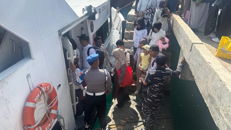 Ops Ketupat Seligi 2026, Polres Lingga Fokus Pengamanan Transportasi Laut