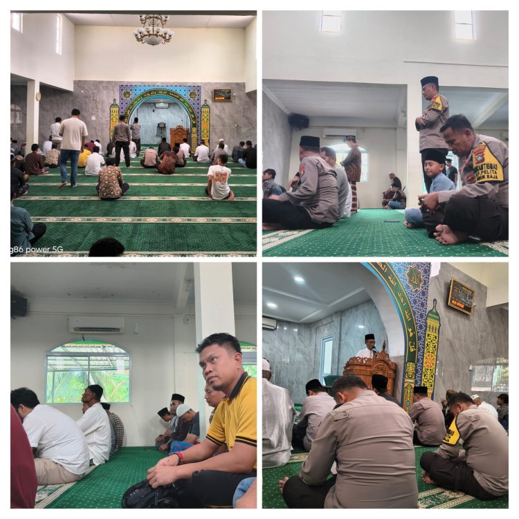 Polsek Lubuk Baja Gelar Shalat Istisqa Bersama Warga di Masjid Al Fajar Pelita
