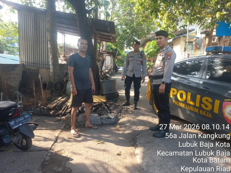 Respon Cepat Layanan 110, Personel Polsek Lubuk Baja Sigap Mediasi Perselisihan Warga