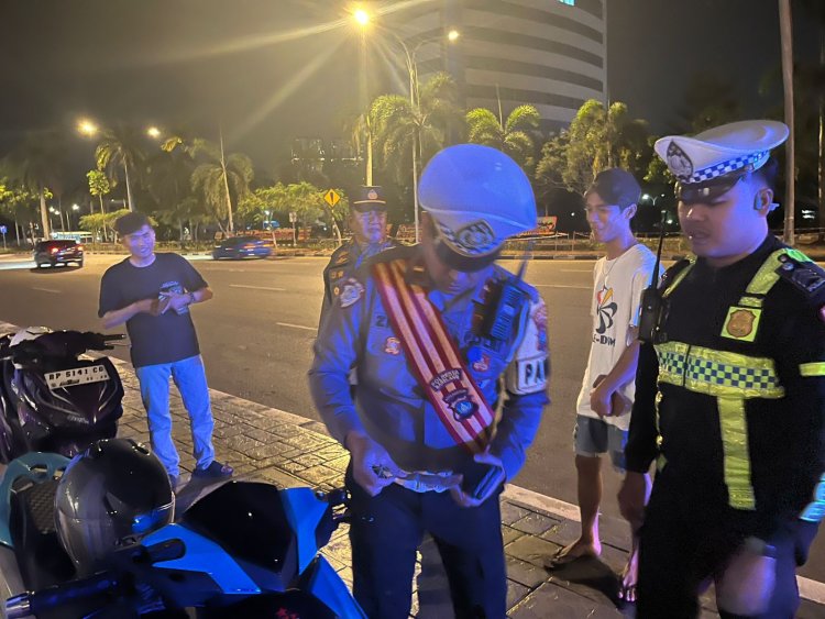 Patroli Malam Polresta Barelang Jaga Kota Batam Tetap Aman dan Kondusif dari Balap Liar dan Kejahatan Jalanan