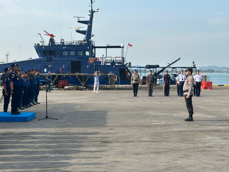 Polsek KKP Bersama Instansi Terkait Laksanakan Apel Penutupan Posko Angkutan Laut Lebaran 2026 di Batu Ampar