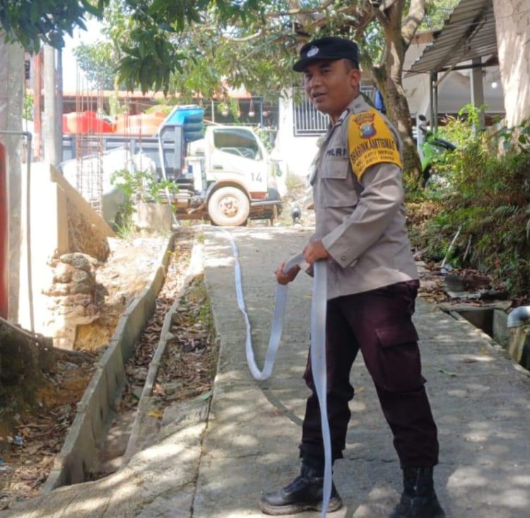 Polsek Batu Ampar Laksanakan Monitoring Hari Ke-67 Distribusi Air Bersih di Tanjung Sengkuang dan Batu Merah
