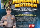 Polres Karimun Imbau Hindari Berteduh Di Bawah Pohon Saat Hujan