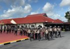 Pastikan May Day Aman, Polres Bintan "Panaskan" Pasukan Dalmas di Lapangan