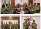Perkuat Supremasi Hukum di Lingkungan TNI, Dankodaeral IV Terima Courtesy Call Kababinkum dan HAM TNI
