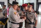 Kapolres Lingga Pimpin Sertijab, Pejabat Baru Siap Emban Amanah
