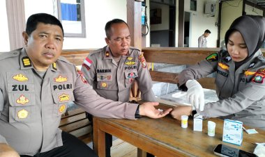 Dokkes Polres Lingga Lakukan Monitoring Kesehatan Personel Secara Berkala