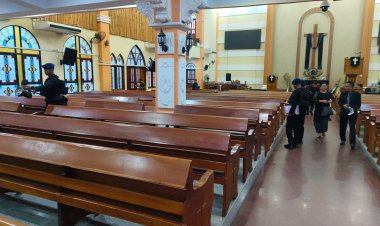 Antisipasi Ancaman, Tim Jibom Lakukan Sterilisasi Gereja Prioritas di Lubuk Baja