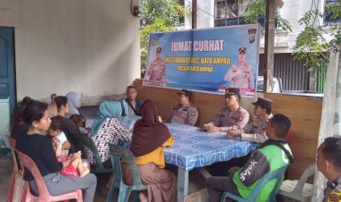 Jumat Curhat Kamtibmas Polsek Batu Ampar, Warga Kampung Seraya Diajak Bersinergi Jaga Keamanan