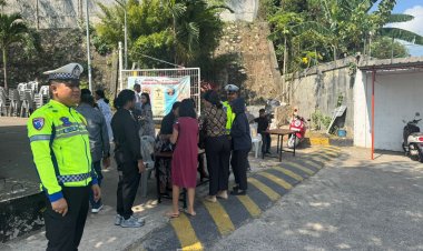 POLDA KEPRI DAN JAJARAN HADIR BERI RASA AMAN IBADAH JUMAT AGUNG 2026, STERILISASI GEREJA BERJALAN MAKSIMAL