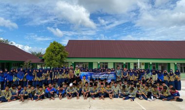 Police Go To School, Satlantas Polres Lingga Ajak Pelajar Jadi Pelopor Keselamatan